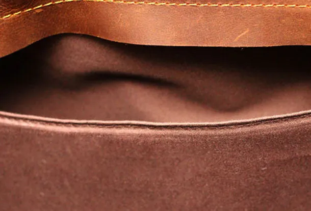 Cool Leather Mens Backpack Vintage Travel Backpack Hiking Backpack for men