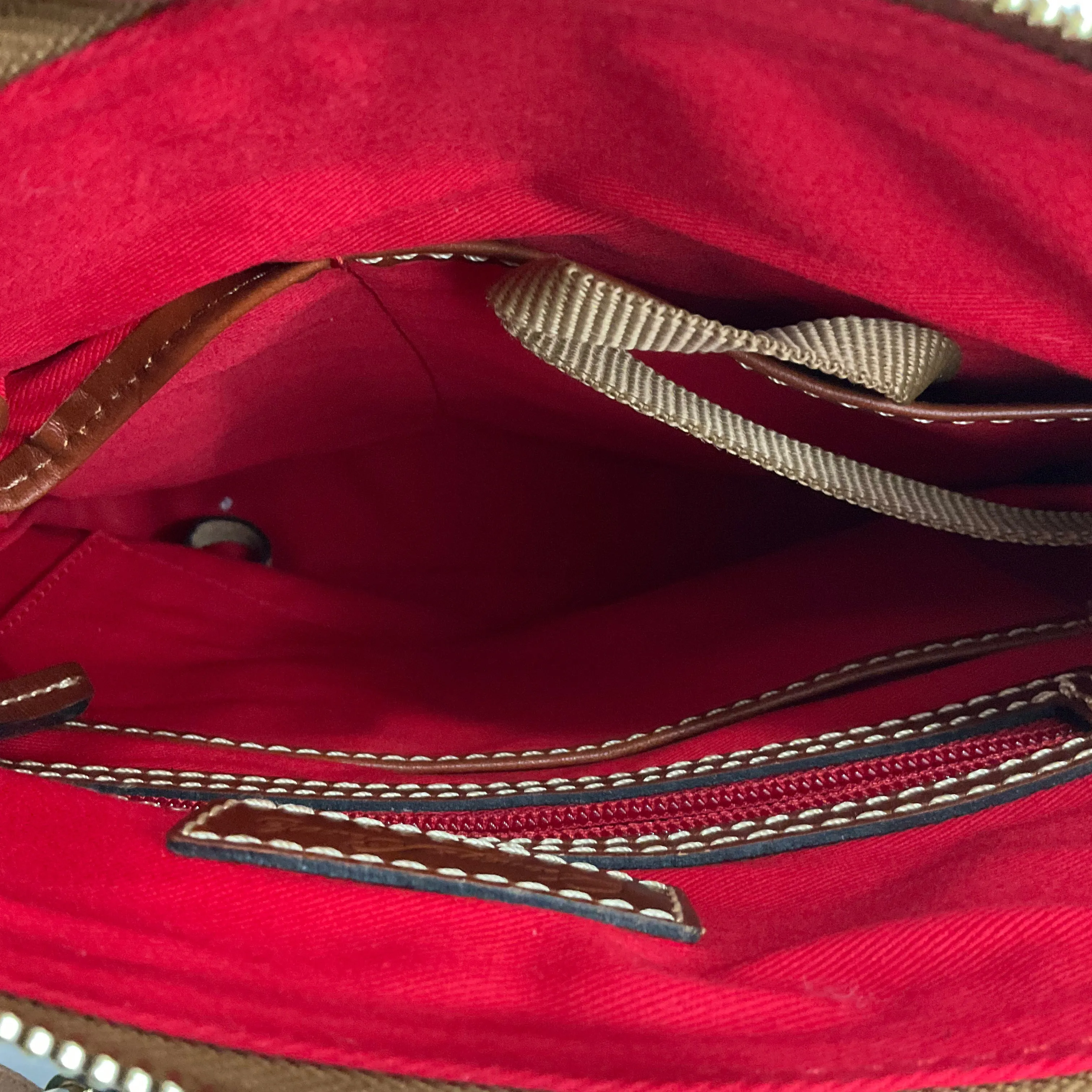 Crossbody Designer By Dooney And Bourke In Black & Brown, Size:Medium