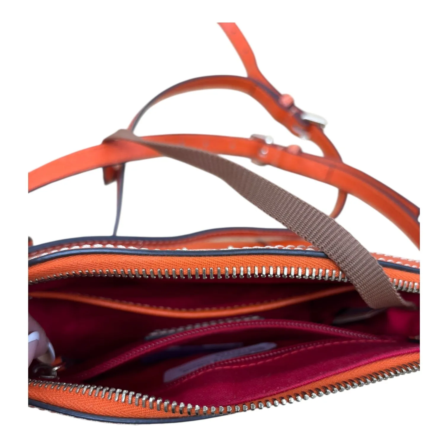 Crossbody Designer By Dooney And Bourke In Orange, Size:Small