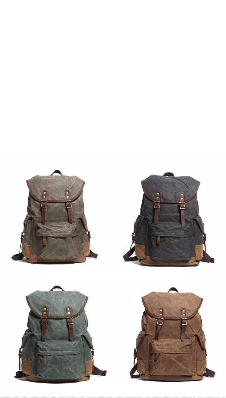 Cute Canvas Womens Mens Classic 14???? Green Computer Backpack White Women's School Backpack Travel Backpack for Men