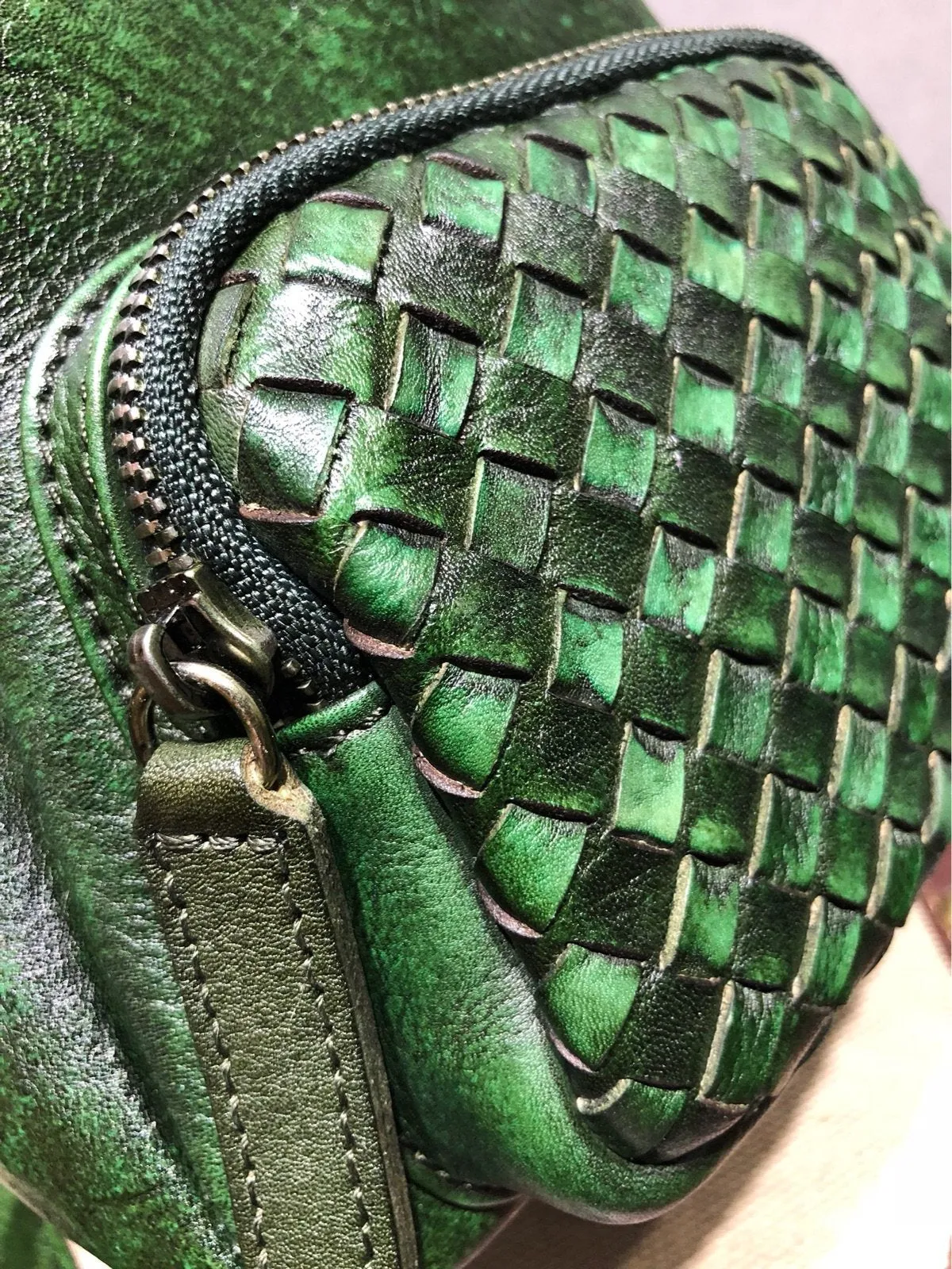 Cute Leather Womens Backpacks Small Braided Leather Backpack Red Trendy Backpacks for Ladies