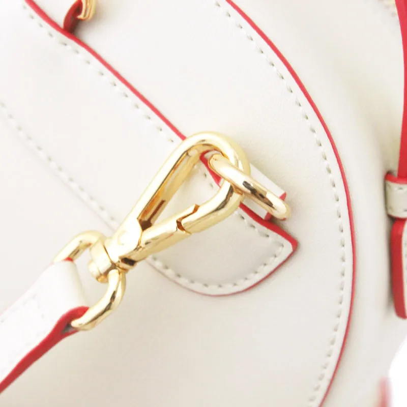 Cute Stylish White Leather Backpack Womens Mini Backpacks Purse
