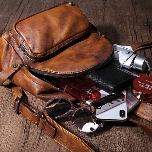 Dark Brown Leather Rucksack Small Womens Small Leather Backpack Ladies Backpack Purse
