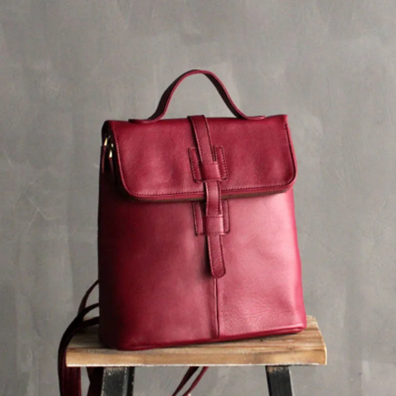 Fashion Black LEATHER WOMEN Backpacks Purse Cute School Backpack FOR WOMEN