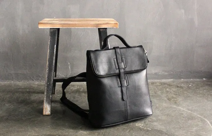 Fashion Black LEATHER WOMEN Backpacks Purse Cute School Backpack FOR WOMEN