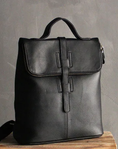 Fashion Black LEATHER WOMEN Backpacks Purse Cute School Backpack FOR WOMEN