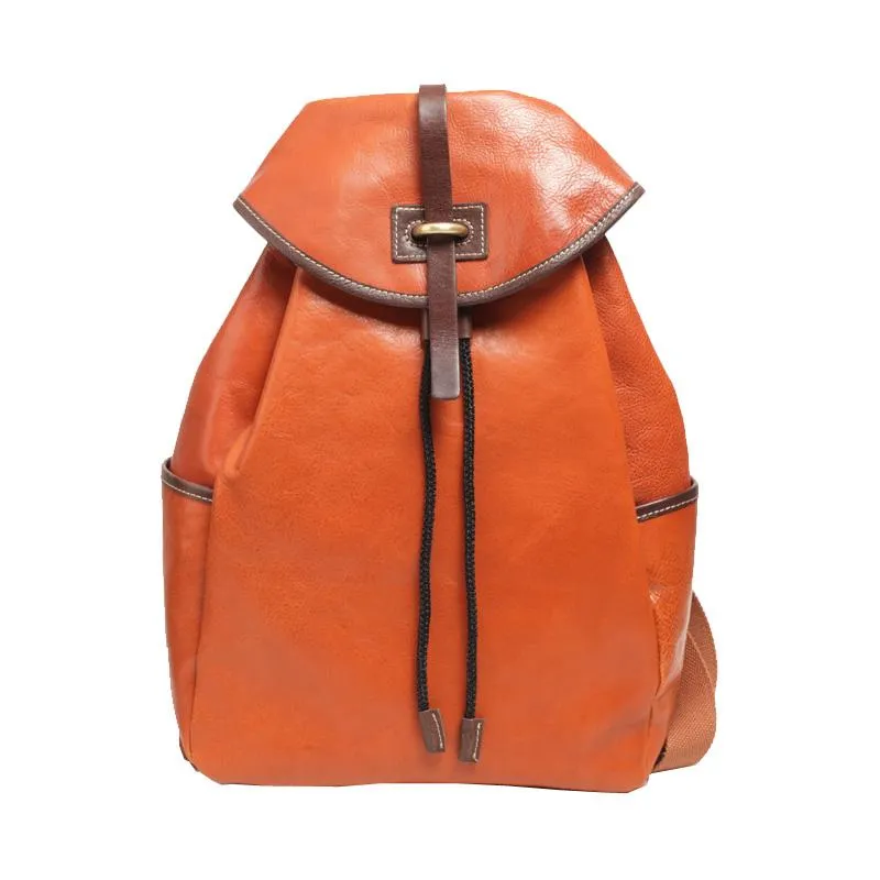 Fashion Brown Womens Leather Backpack Womens Leather Fashion Large Backpack for Ladies