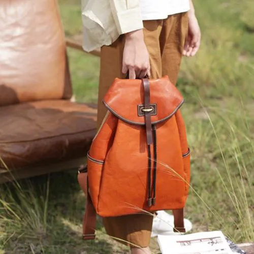 Fashion Brown Womens Leather Backpack Womens Leather Fashion Large Backpack for Ladies