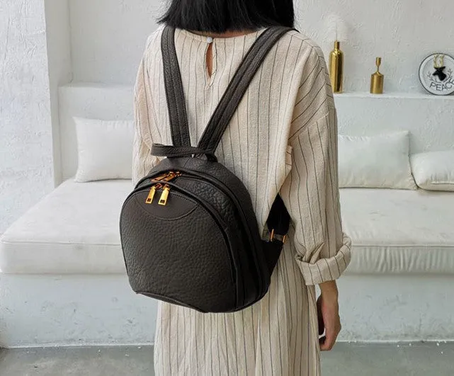 Fashion Soft LEATHER Mini WOMEN Backpack Purse Small Backpack FOR WOMEN