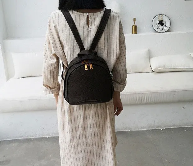 Fashion Soft LEATHER Mini WOMEN Backpack Purse Small Backpack FOR WOMEN