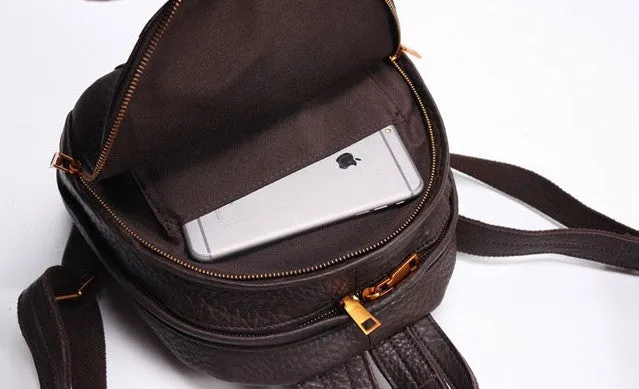 Fashion Soft LEATHER Mini WOMEN Backpack Purse Small Backpack FOR WOMEN