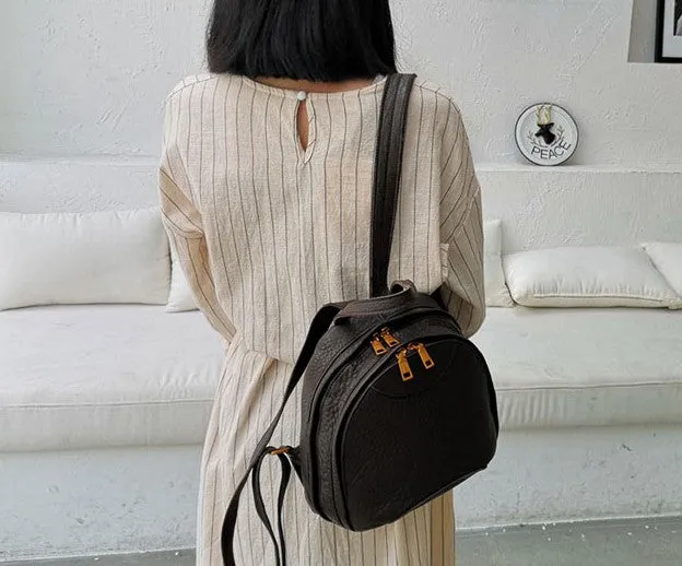 Fashion Soft LEATHER Mini WOMEN Backpack Purse Small Backpack FOR WOMEN