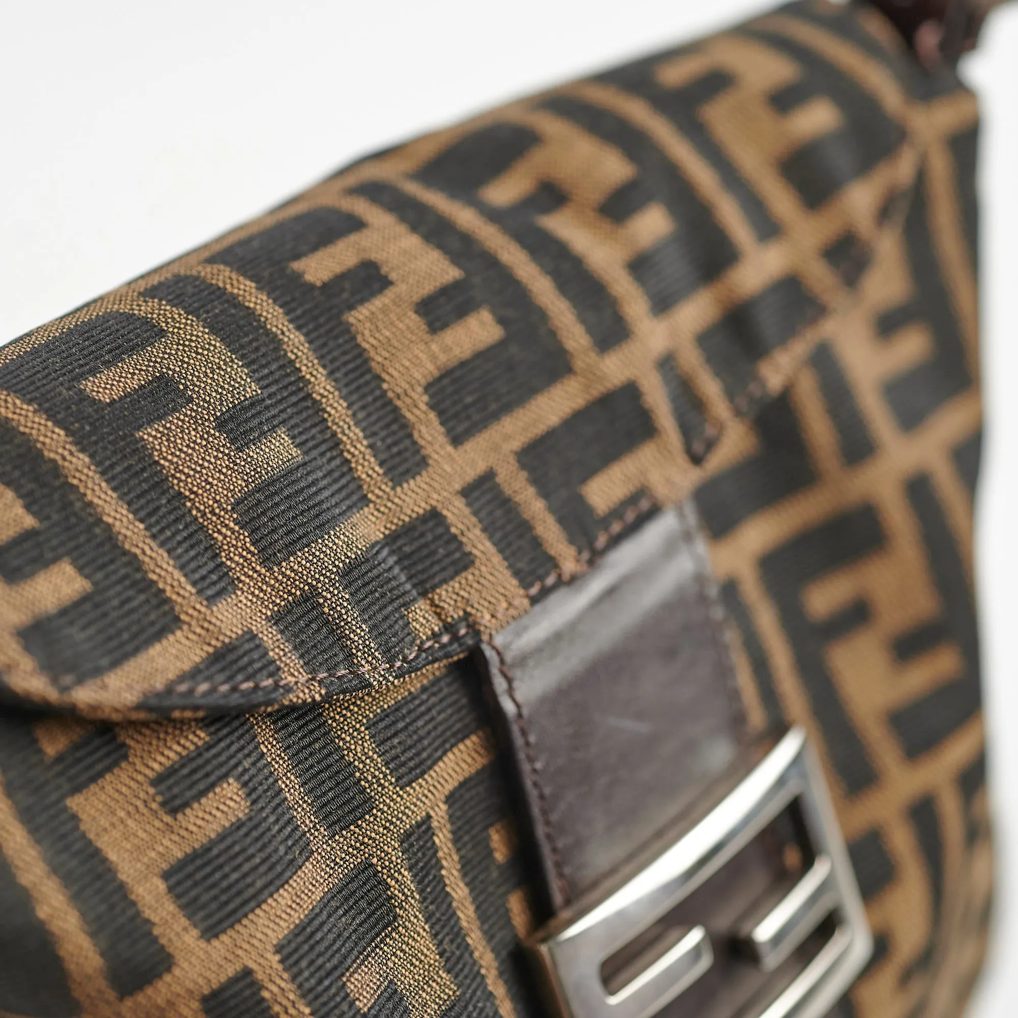 Fendi Zucca Canvas Mamma Forever Shoulder Bag