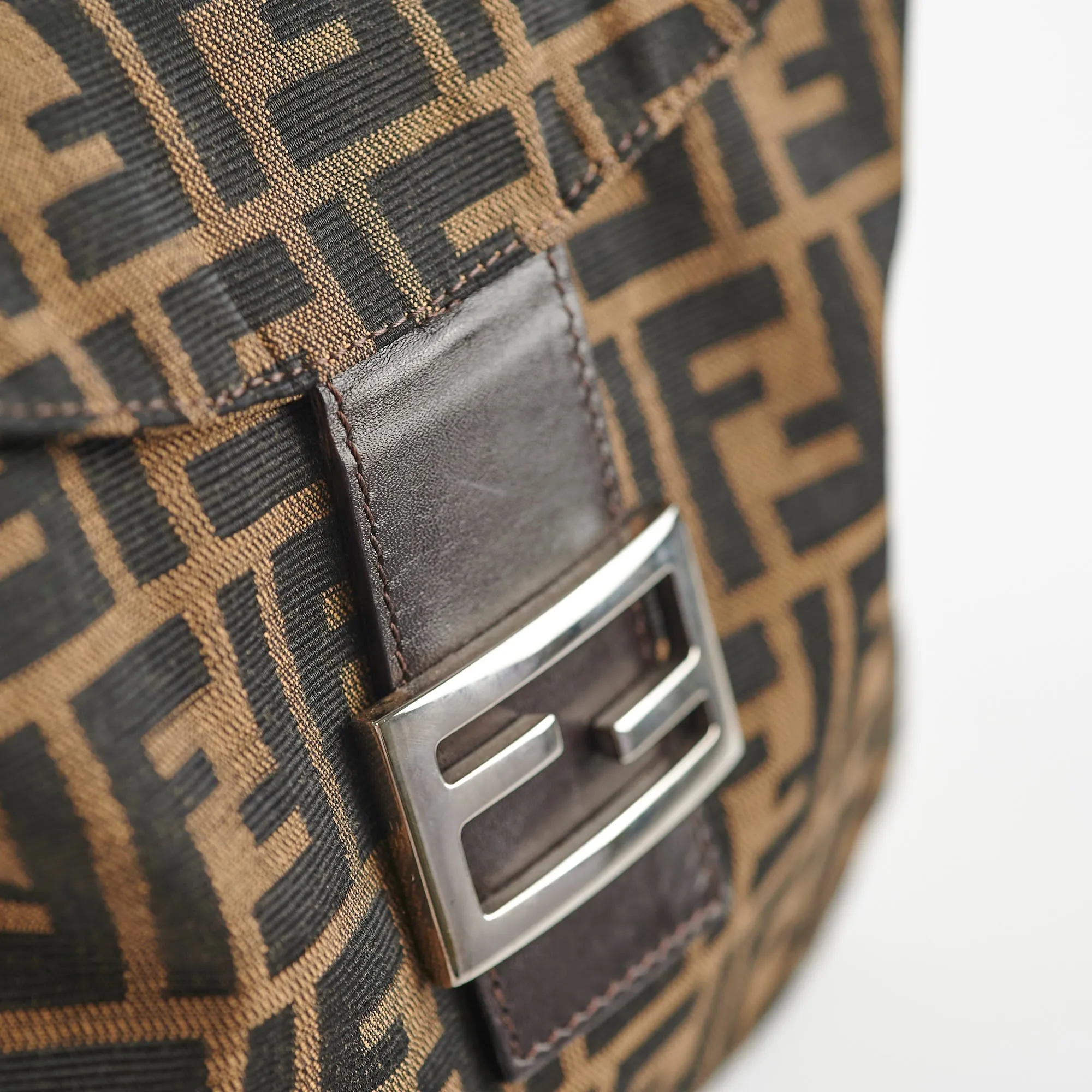 Fendi Zucca Canvas Mamma Forever Shoulder Bag