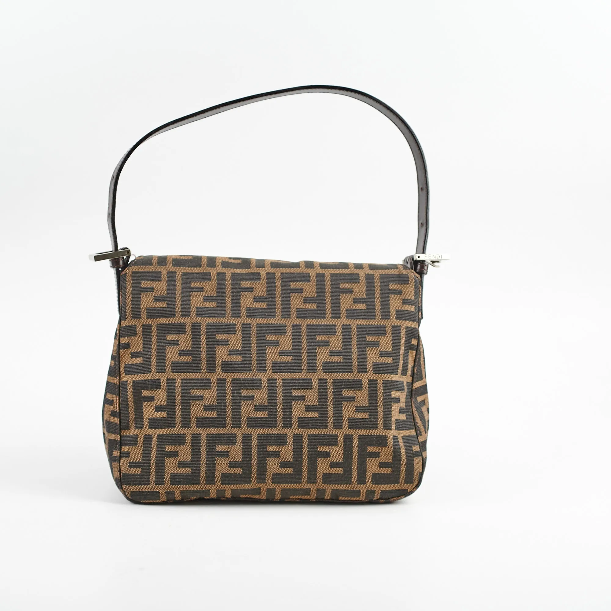 Fendi Zucca Canvas Mamma Forever Shoulder Bag