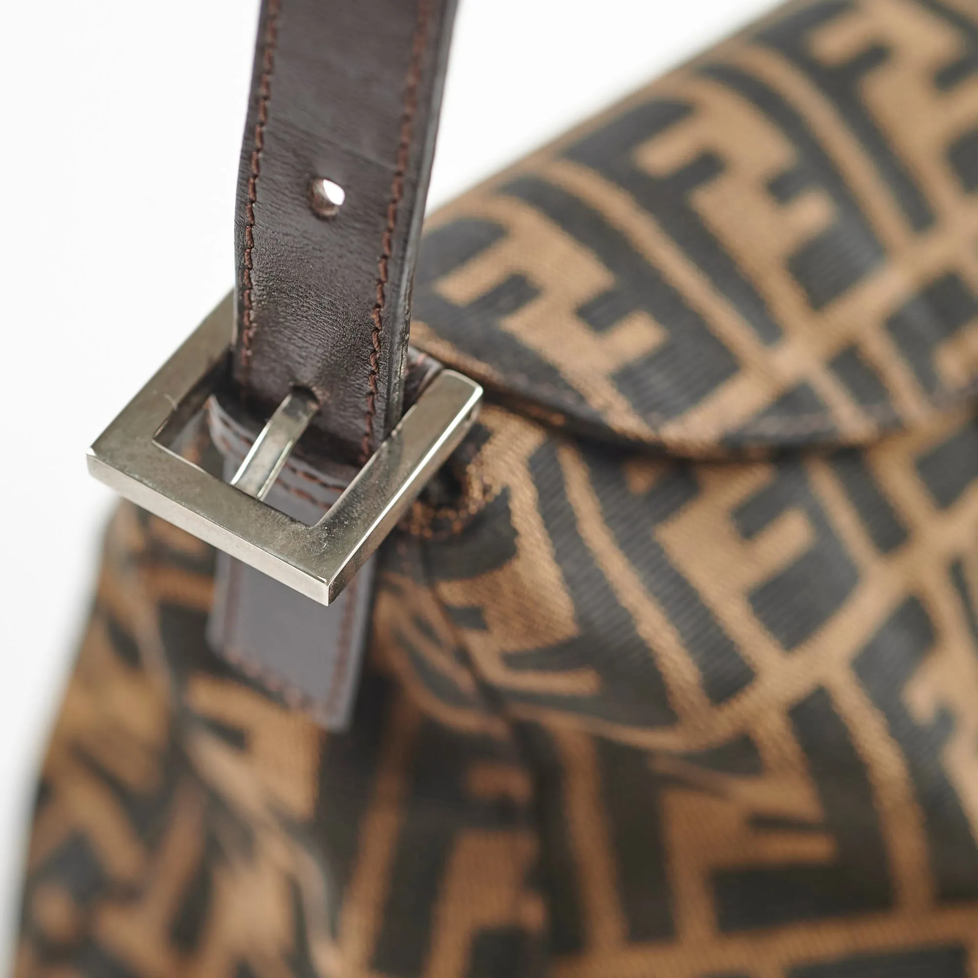 Fendi Zucca Canvas Mamma Forever Shoulder Bag
