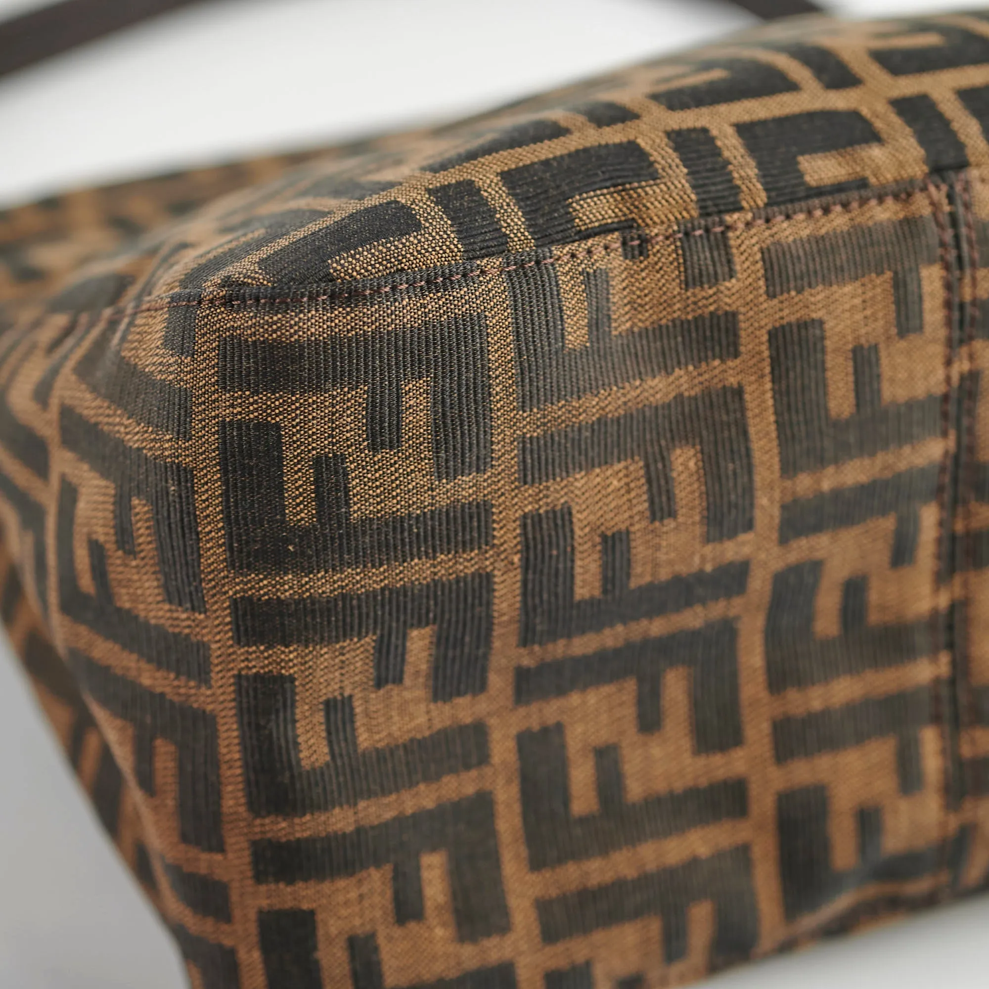 Fendi Zucca Canvas Mamma Forever Shoulder Bag