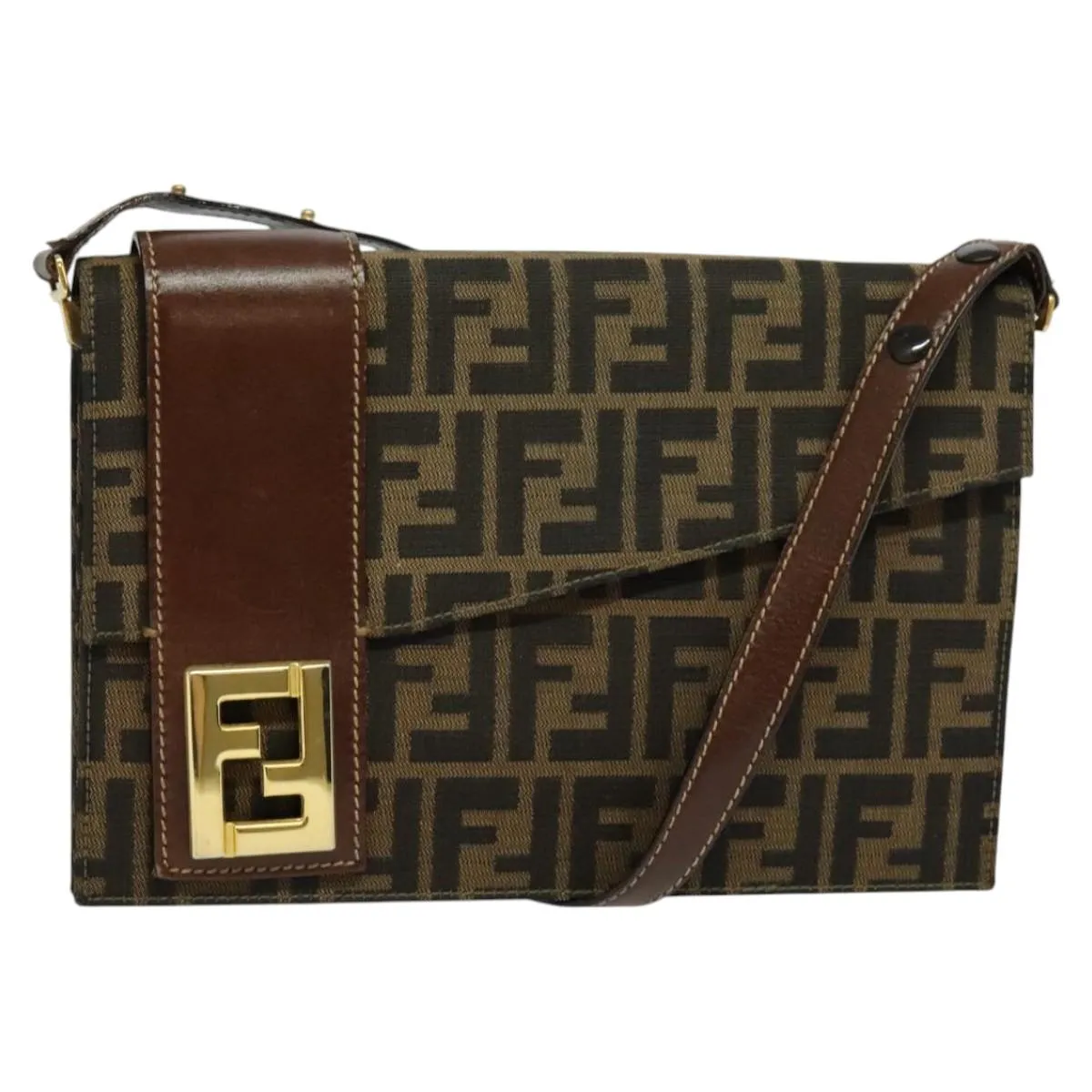 Fendi Zucca Canvas Shoulder Bag (Pre-Owned)