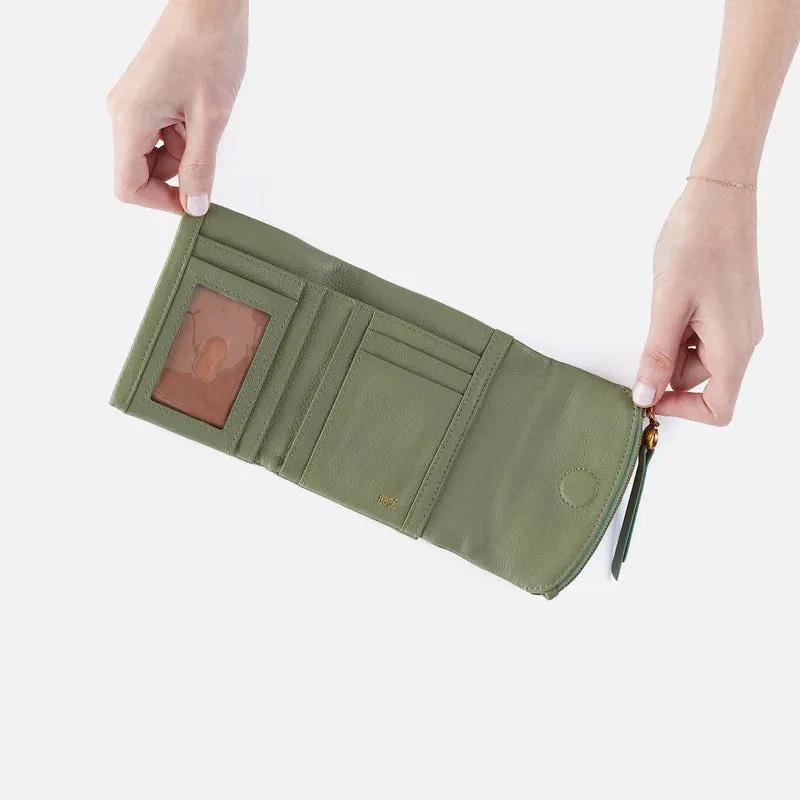 Fern Medium Trifold Wallet Watercress