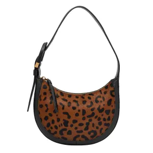 Fossil Women's Harwell Printed Haircalf Leather Crescent