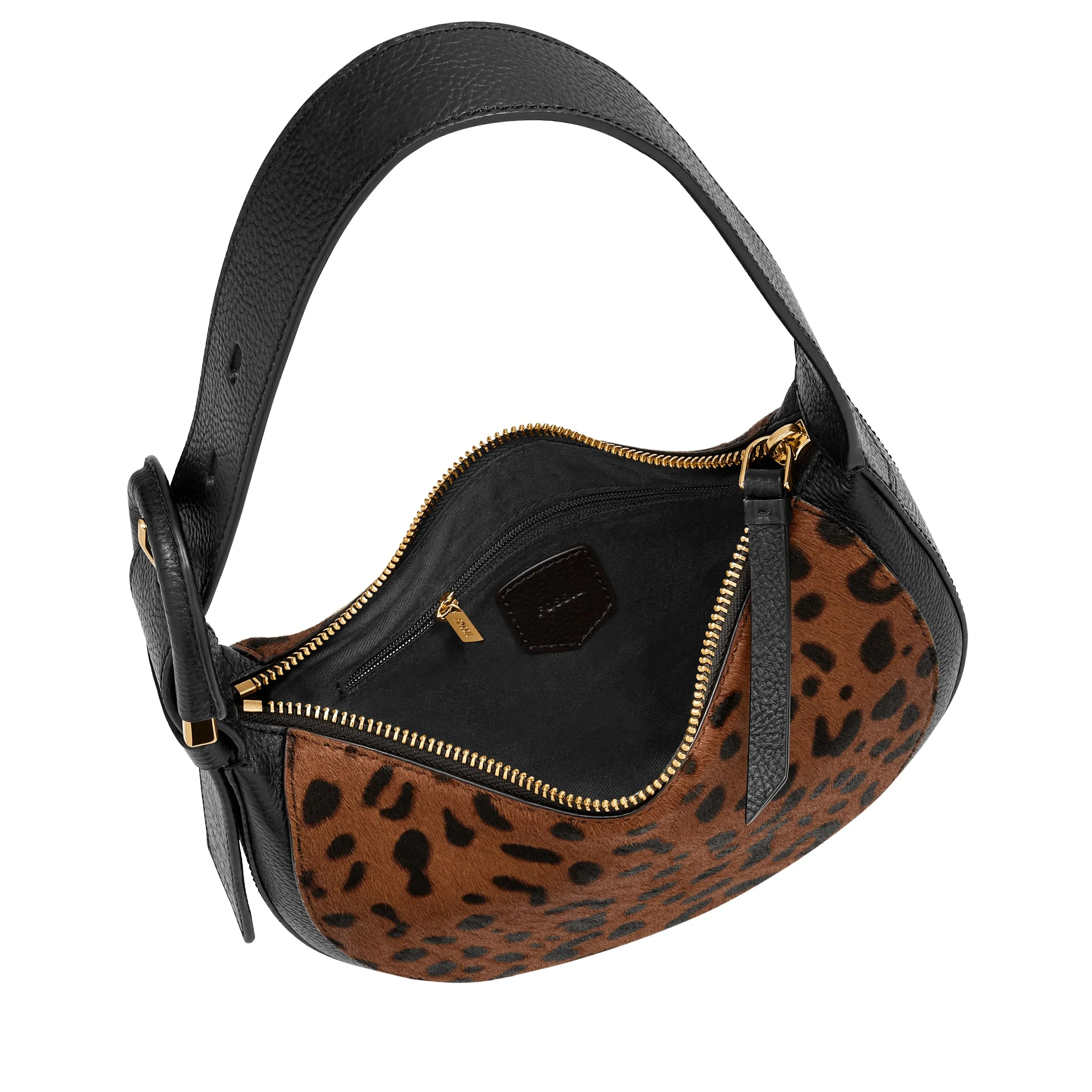 Fossil Women's Harwell Printed Haircalf Leather Crescent