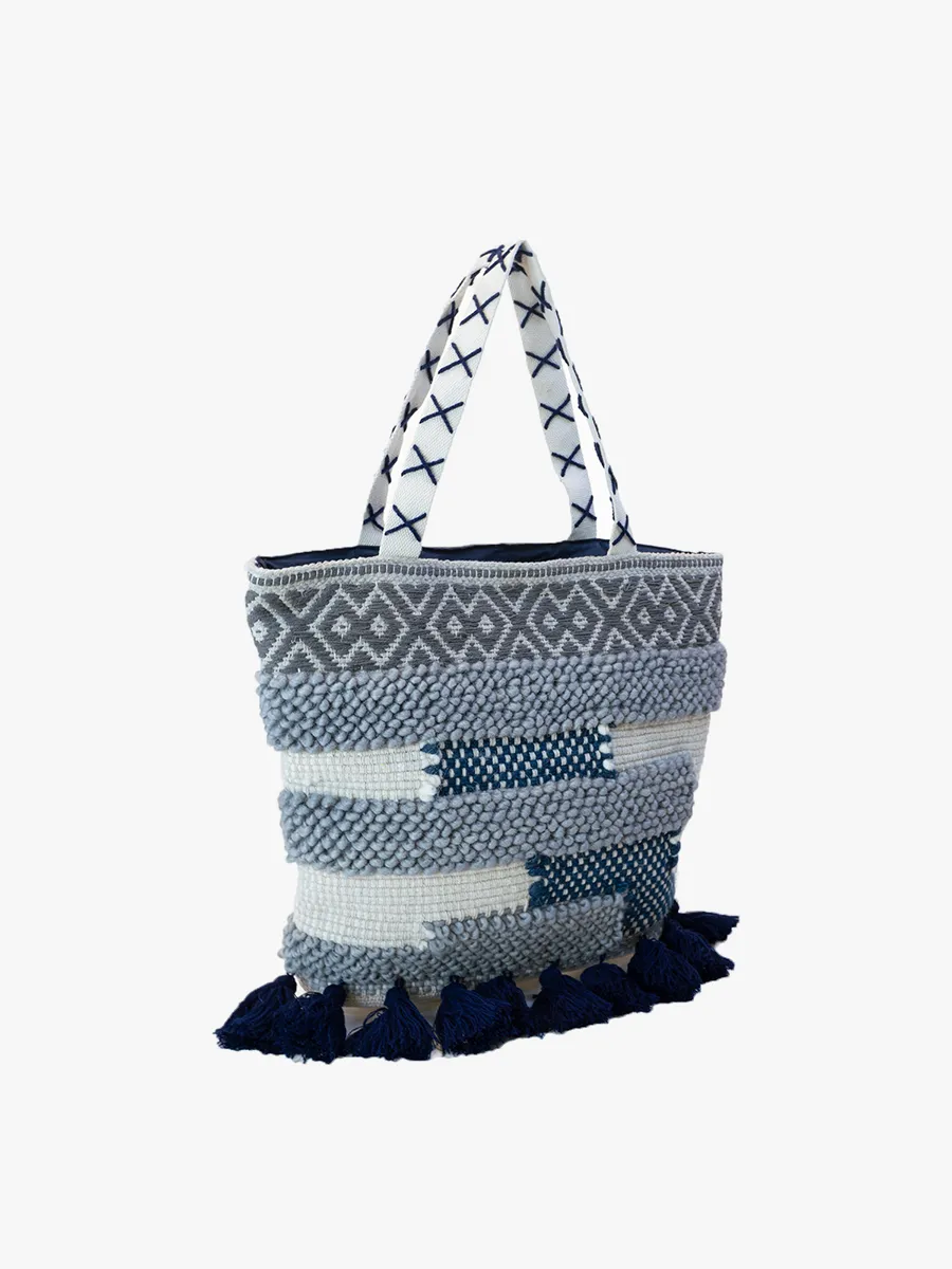 Genevieve Cotton Tote w/ Tassels