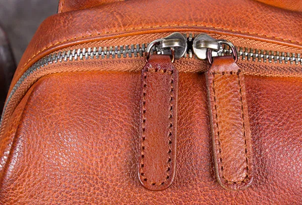 Genuine Handmade Leather Backpack Bag Vintage Shoulder Bag Women Leather Purse