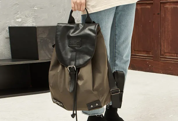 Genuine Leather Cute Travel Bag Backpack Bag Shoulder Bag Black Women Leather Purse