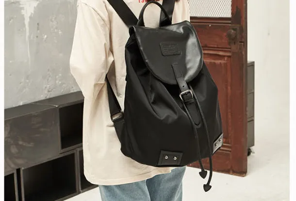 Genuine Leather Cute Travel Bag Backpack Bag Shoulder Bag Black Women Leather Purse