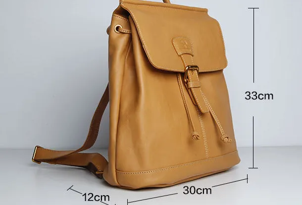 Genuine Leather Cute Women Backpack Bag Shoulder Bag Red Black Leather Purse
