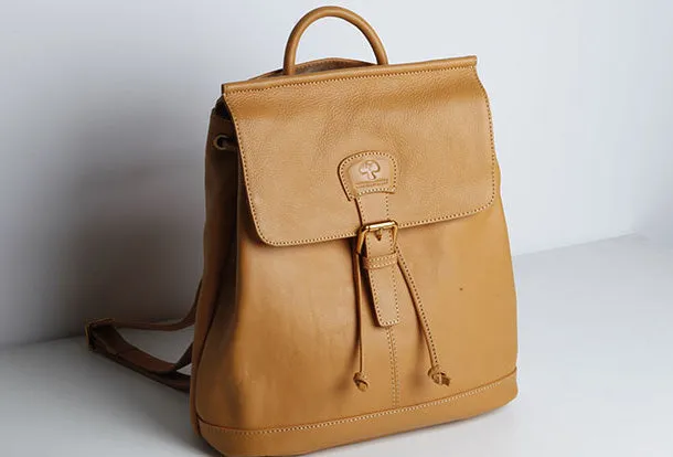 Genuine Leather Cute Women Backpack Bag Shoulder Bag Red Black Leather Purse