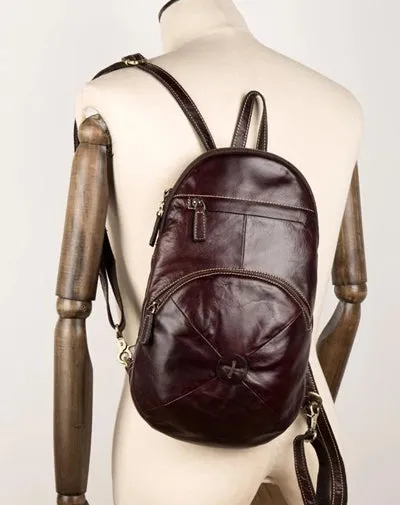 Green Cool Mens Leather Red Backpack Brown Satchel Backpacks School Backpacks for men