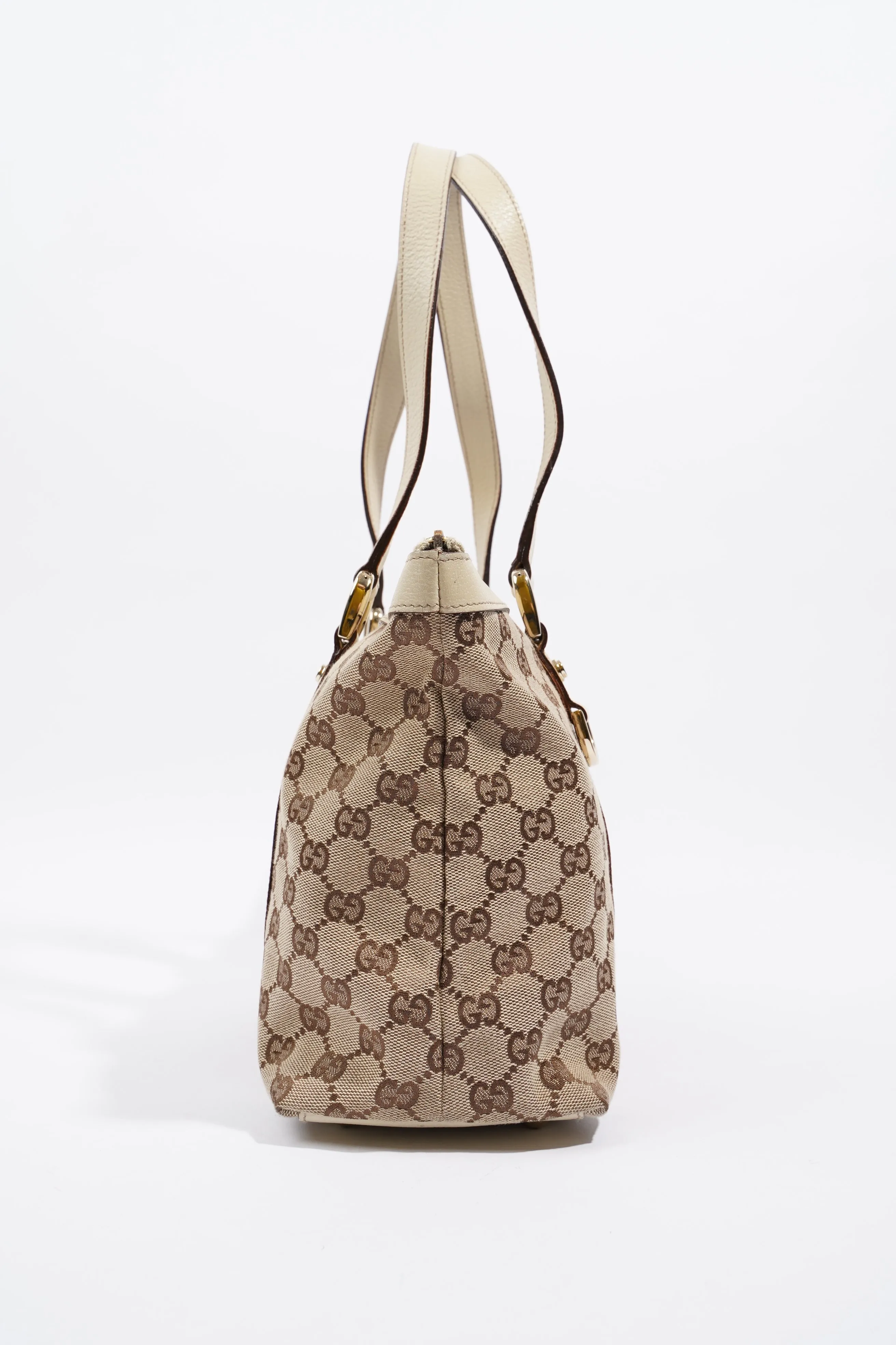 Gucci Abbey Shoulder Bag Supreme Print / White Canvas Small