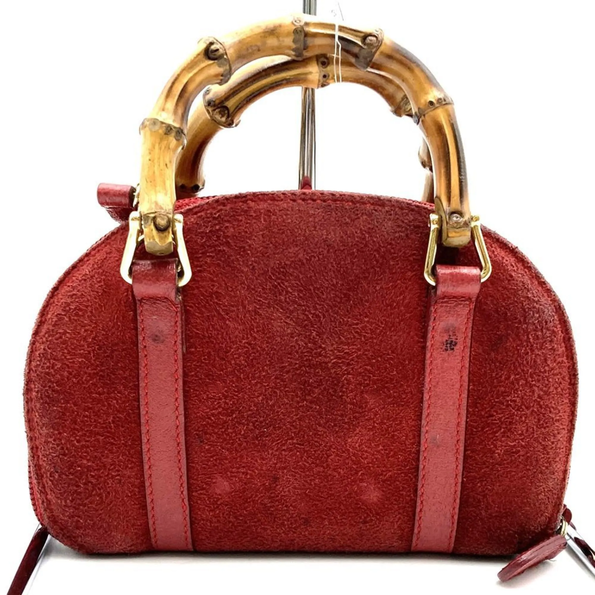 Gucci Bamboo Suede Shoulder Bag (Pre-Owned)