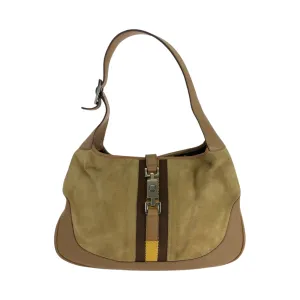 Gucci Camel Suede Leather Shoulder Bag (Pre-Owned)