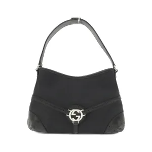 Gucci Canvas Leather Shoulder Bag (Pre-Owned)