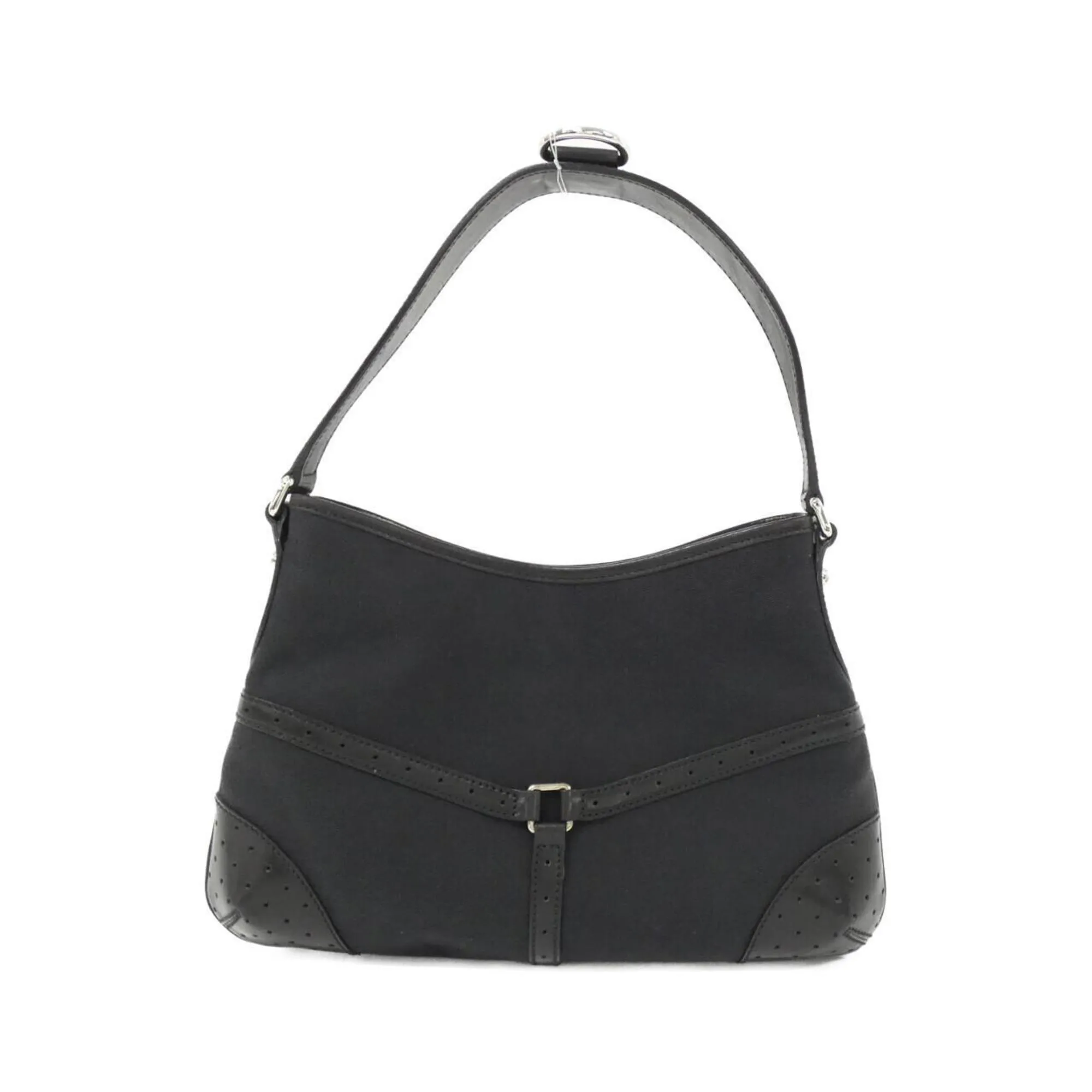 Gucci Canvas Leather Shoulder Bag (Pre-Owned)