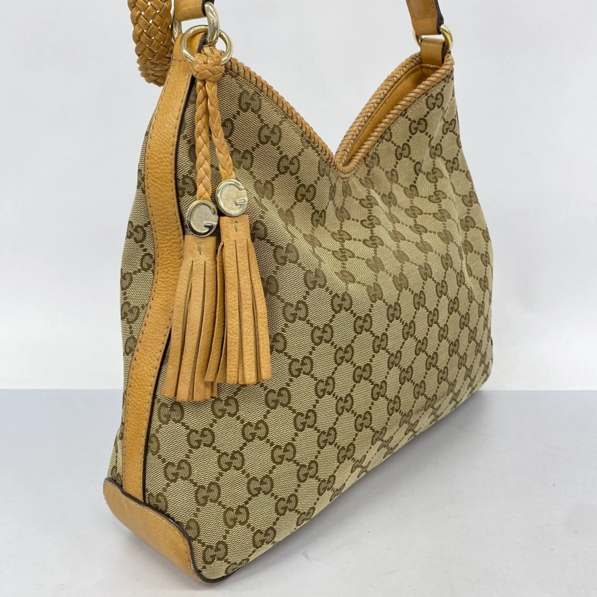 Gucci Canvas Shoulder Bag (Pre-Owned)