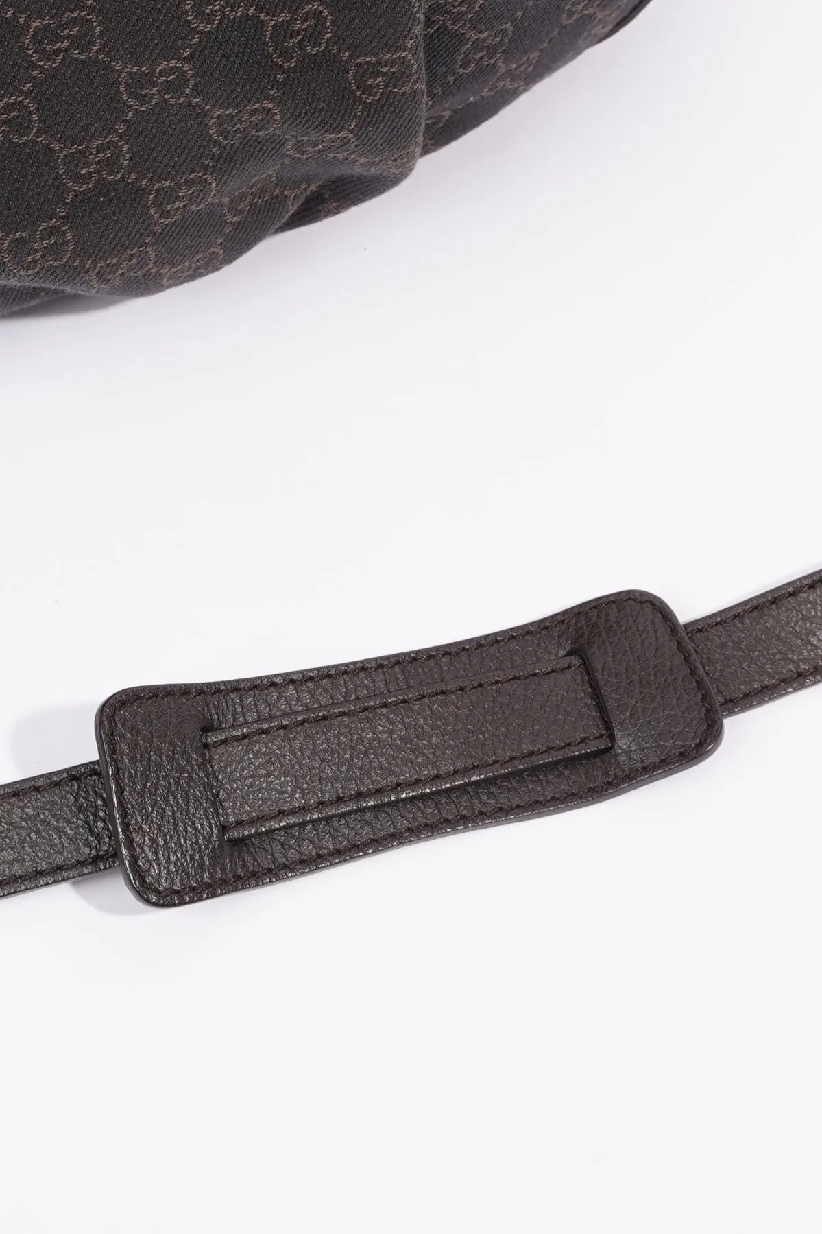 Gucci D Ring Shoulder Bag Black Supreme Canvas