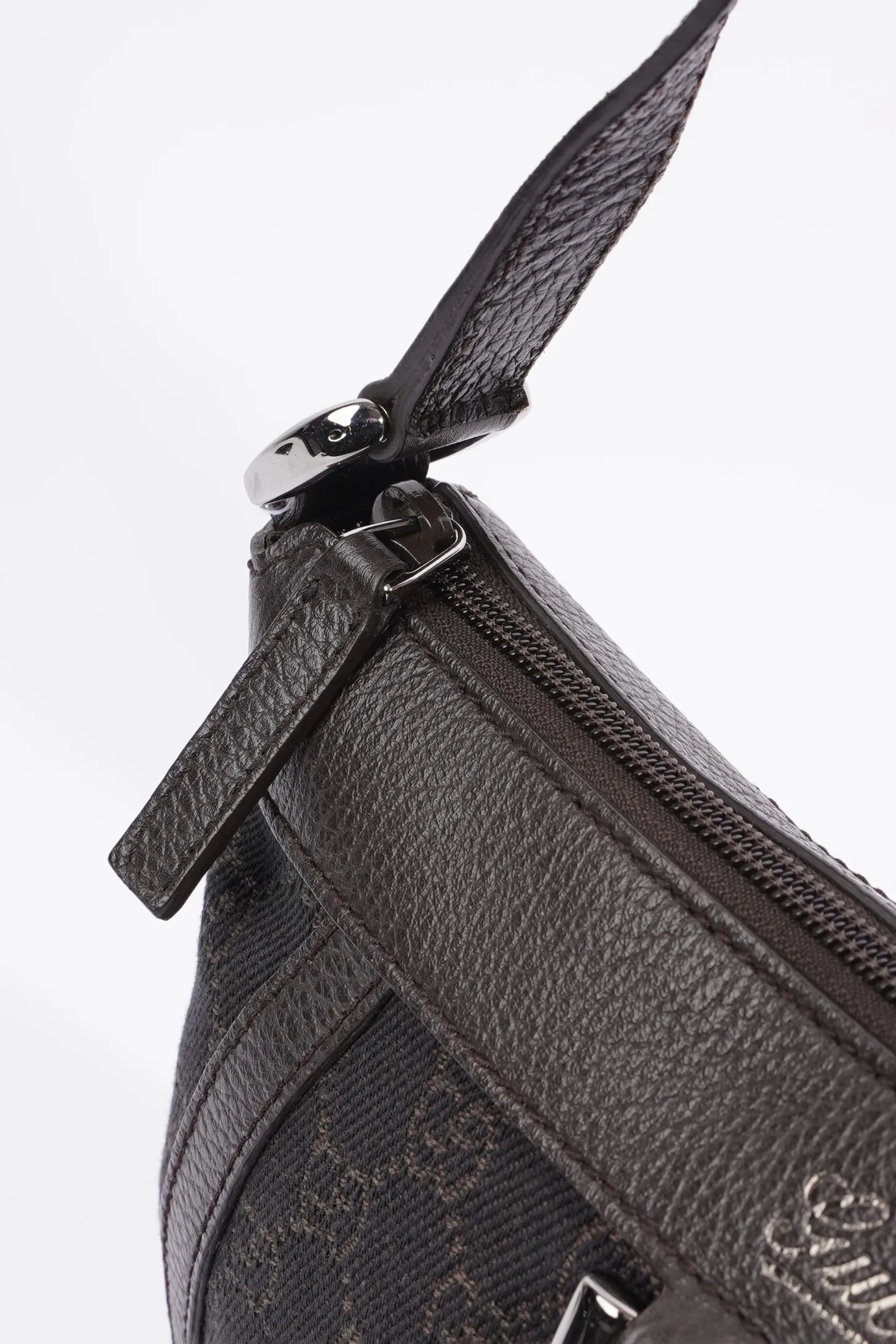 Gucci D Ring Shoulder Bag Black Supreme Canvas