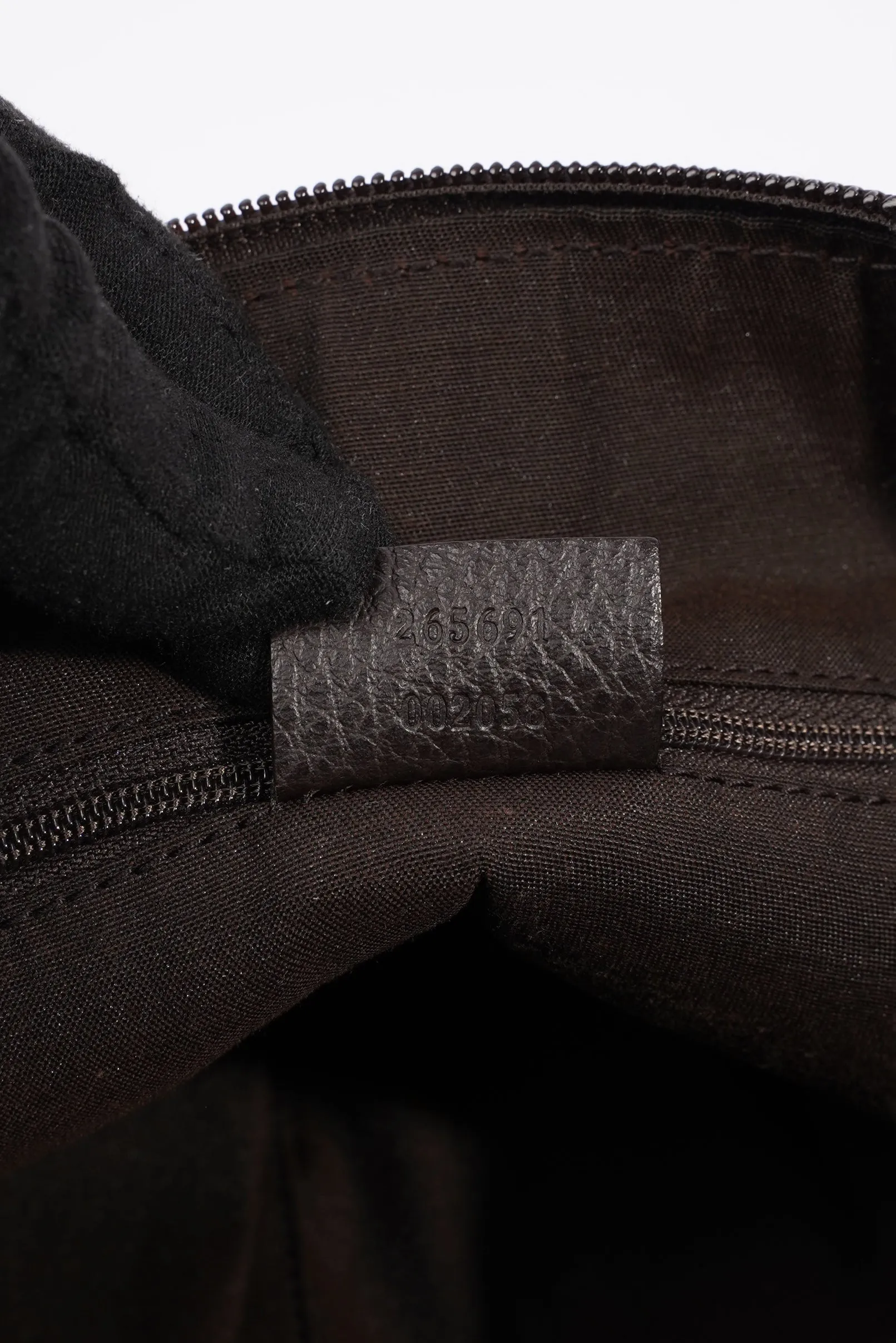 Gucci D Ring Shoulder Bag Black Supreme Canvas