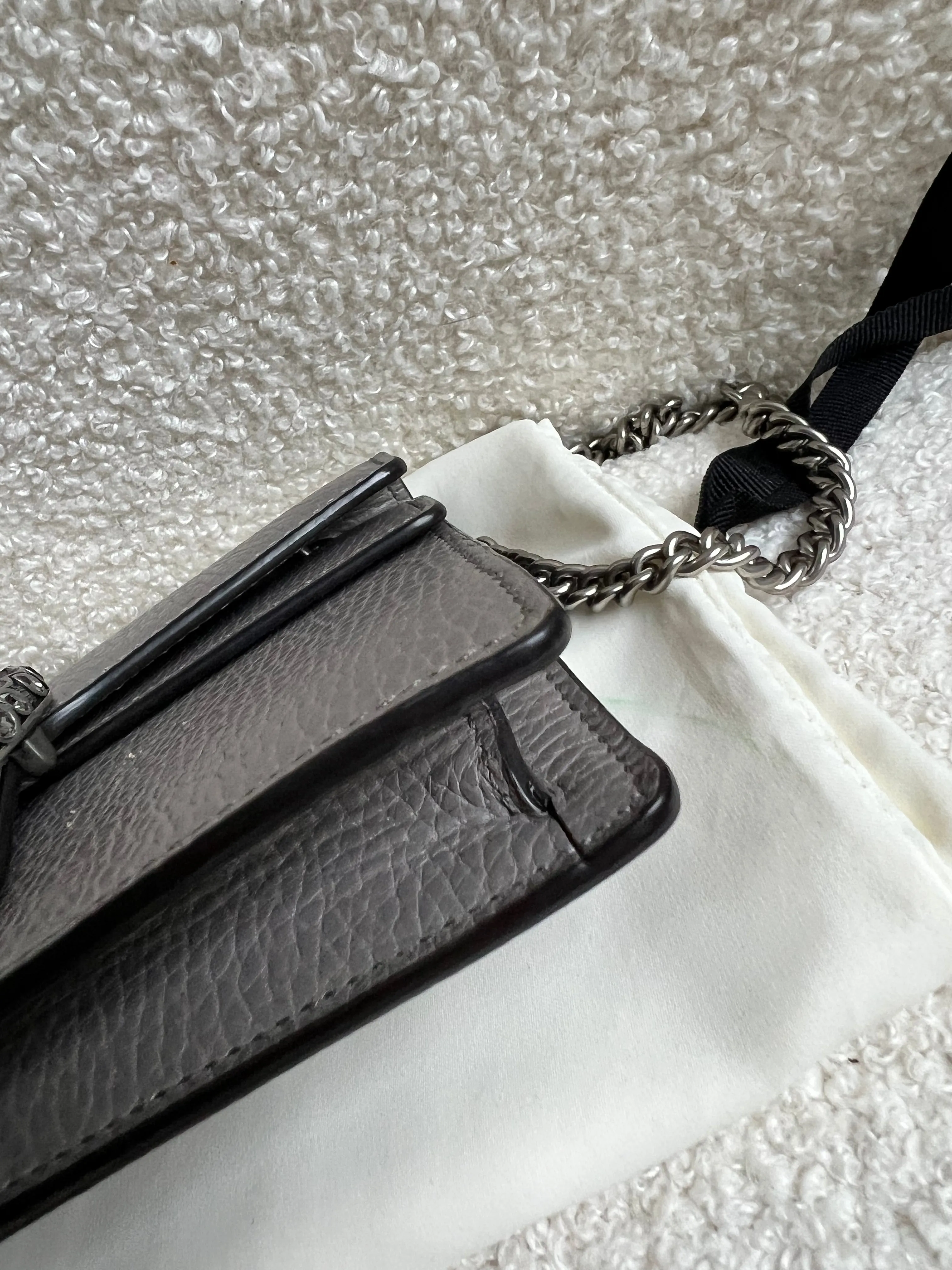 Gucci Dionysus GG Grey Super Mini Shoulder Bag (RRP ??985)