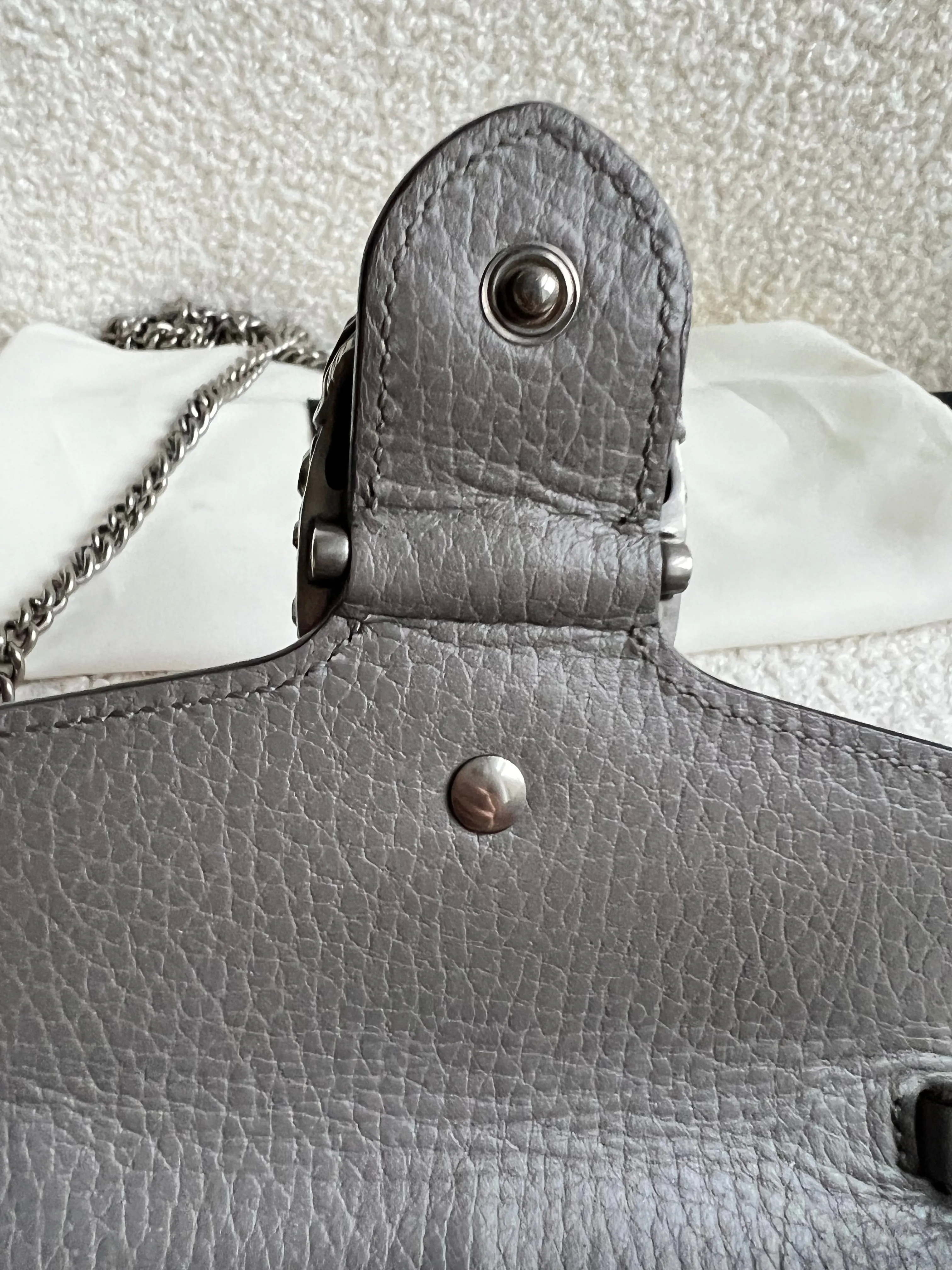 Gucci Dionysus GG Grey Super Mini Shoulder Bag (RRP ??985)