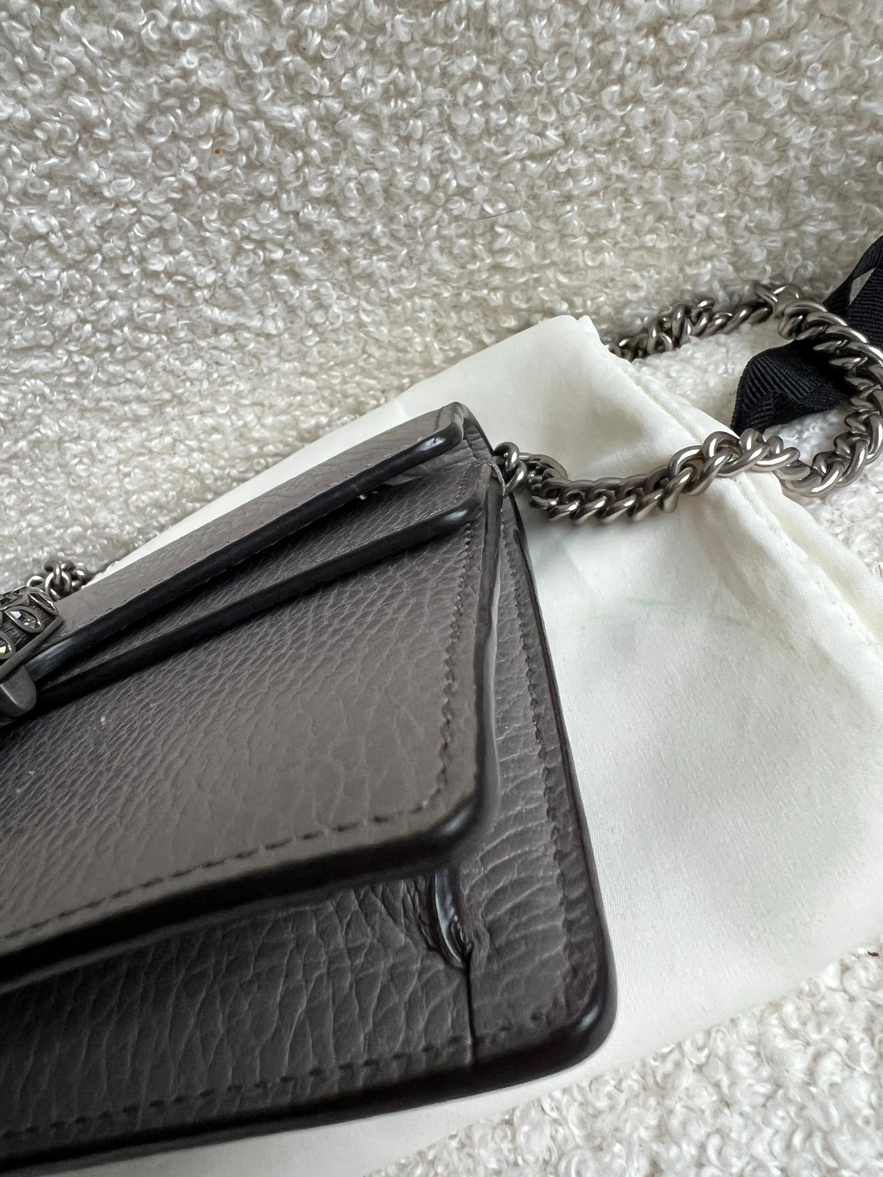 Gucci Dionysus GG Grey Super Mini Shoulder Bag (RRP ??985)