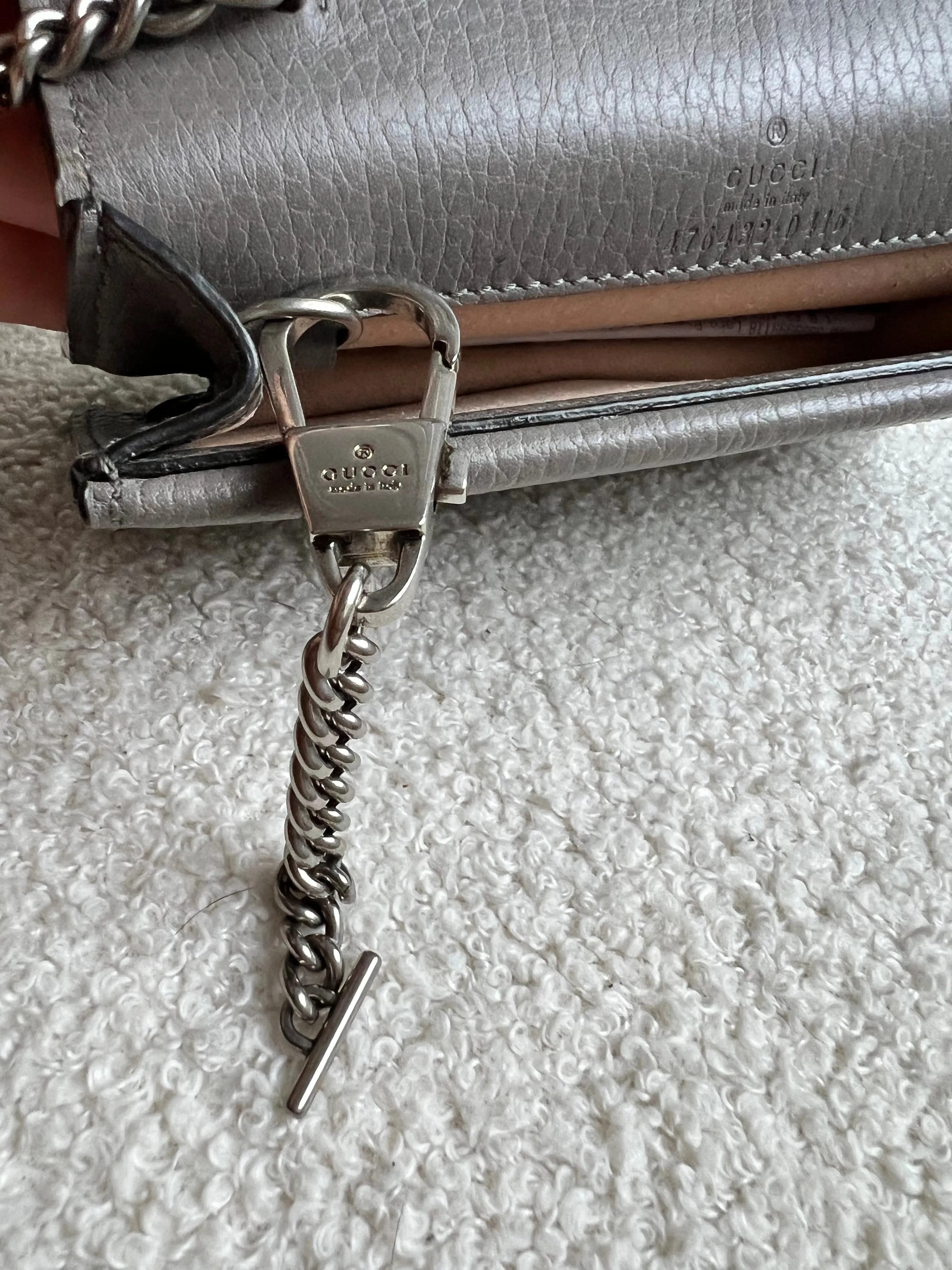 Gucci Dionysus GG Grey Super Mini Shoulder Bag (RRP ??985)