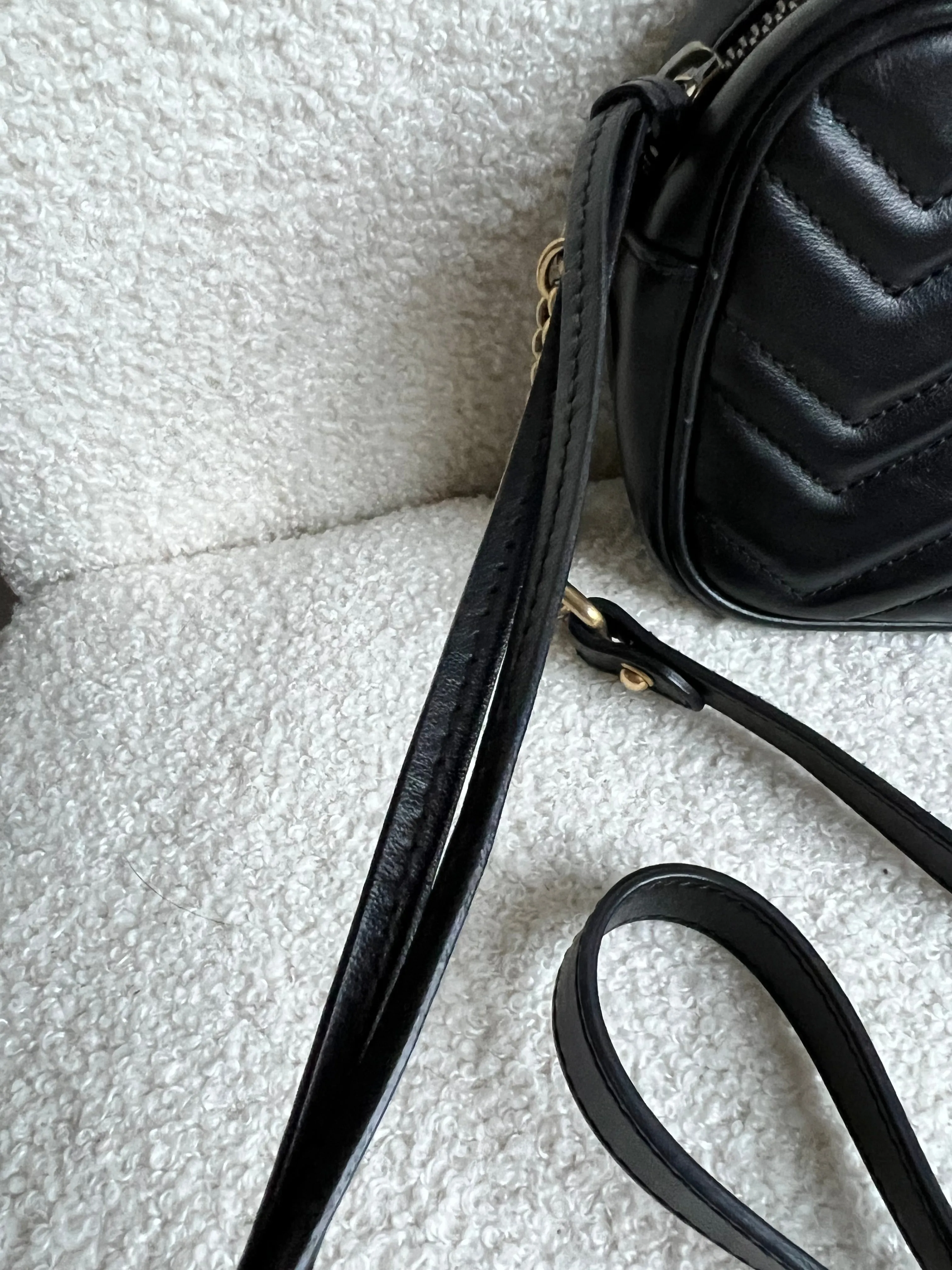 Gucci GG Black Marmont Mini Shoulder Bag (RRP ??1,360)