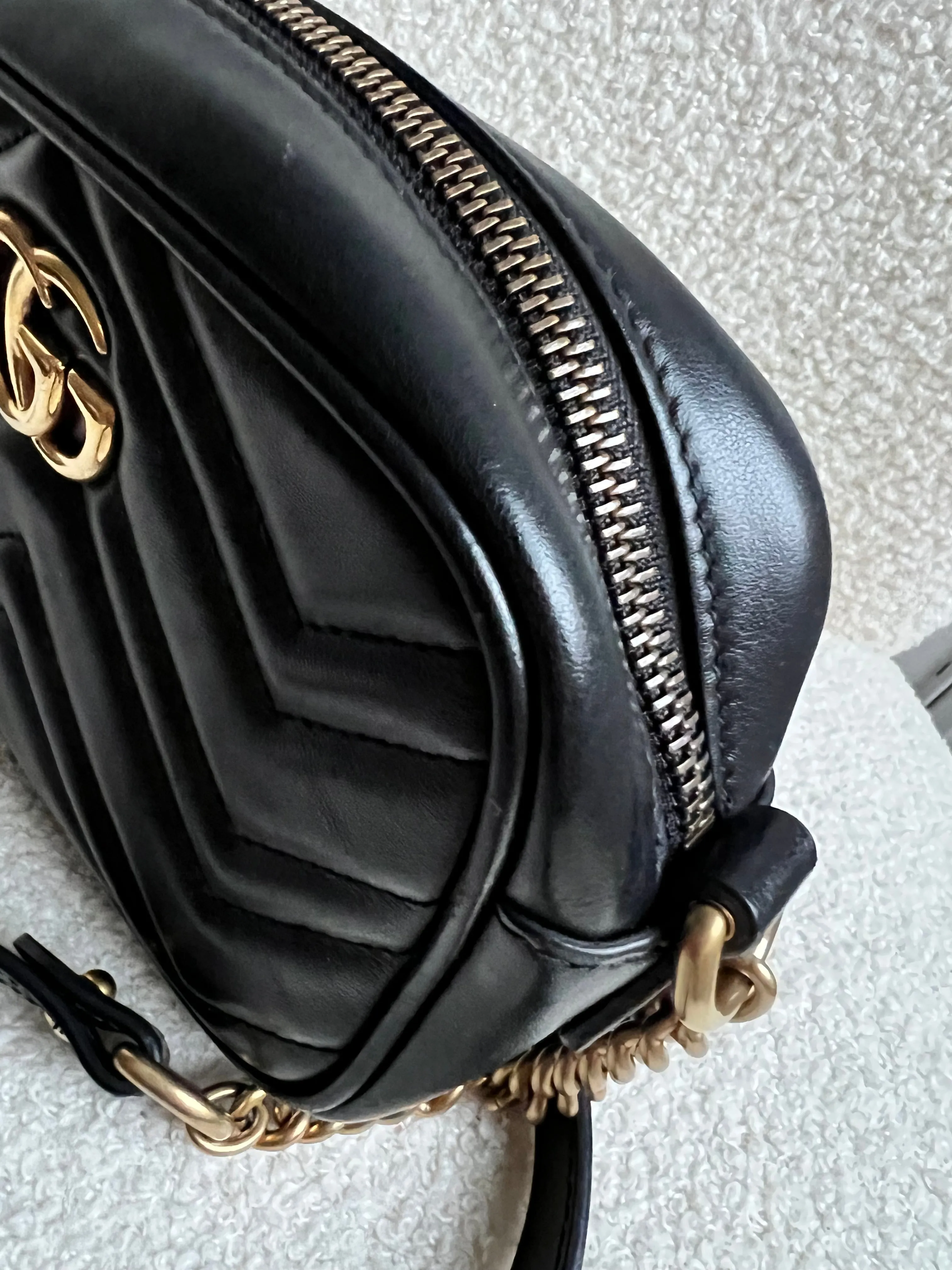 Gucci GG Black Marmont Mini Shoulder Bag (RRP ??1,360)