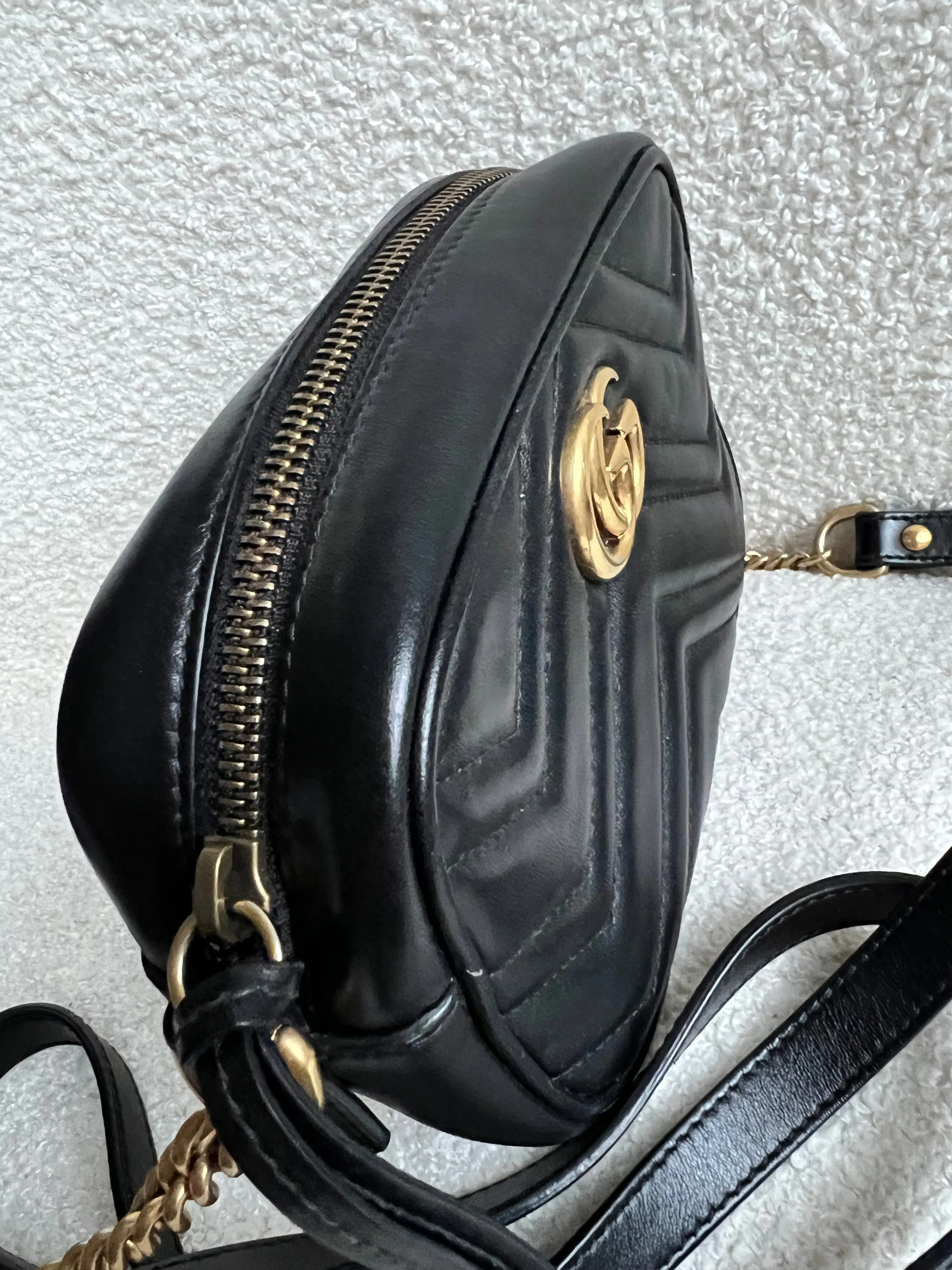 Gucci GG Black Marmont Mini Shoulder Bag (RRP ??1,360)