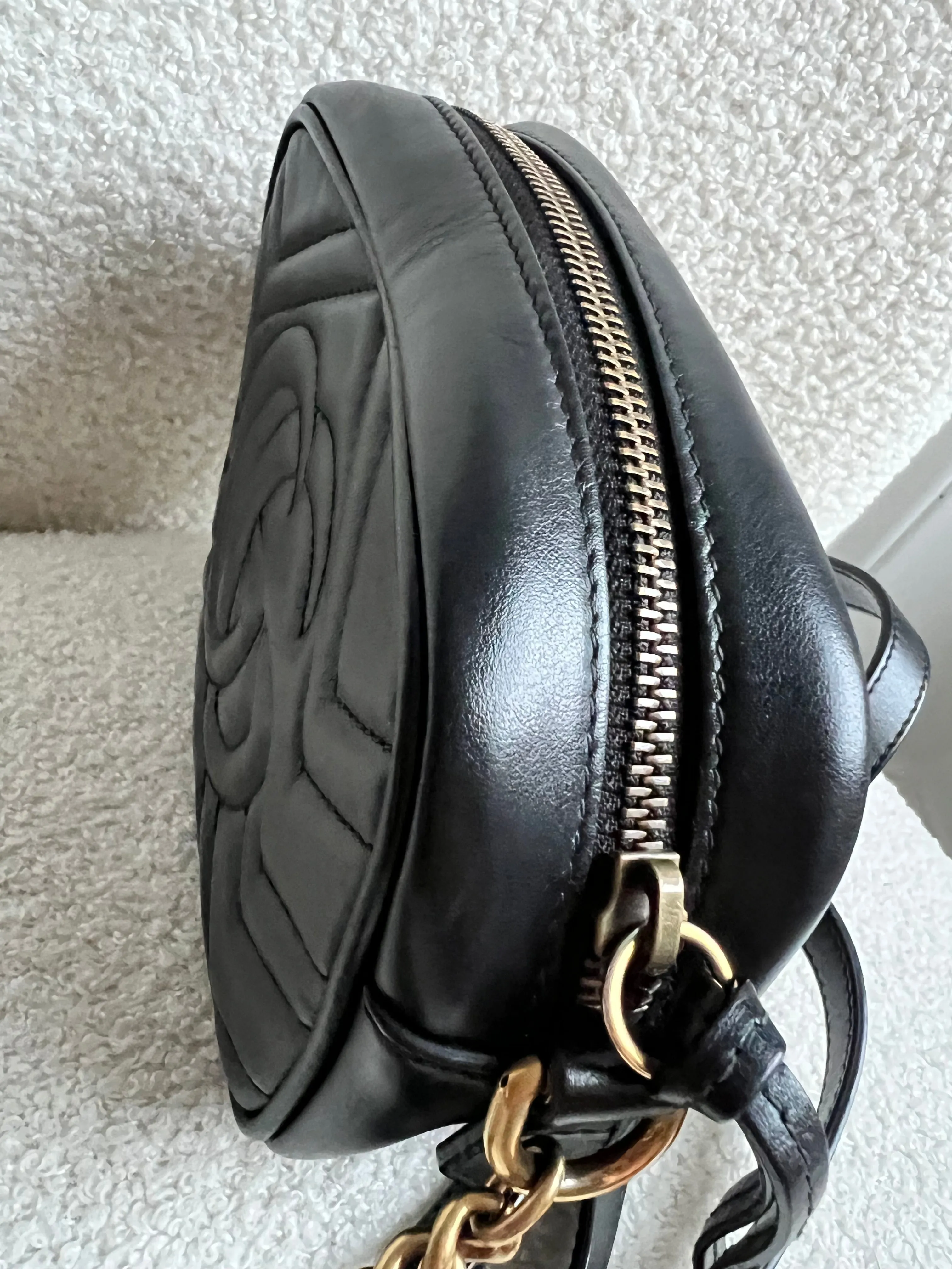 Gucci GG Black Marmont Mini Shoulder Bag (RRP ??1,360)