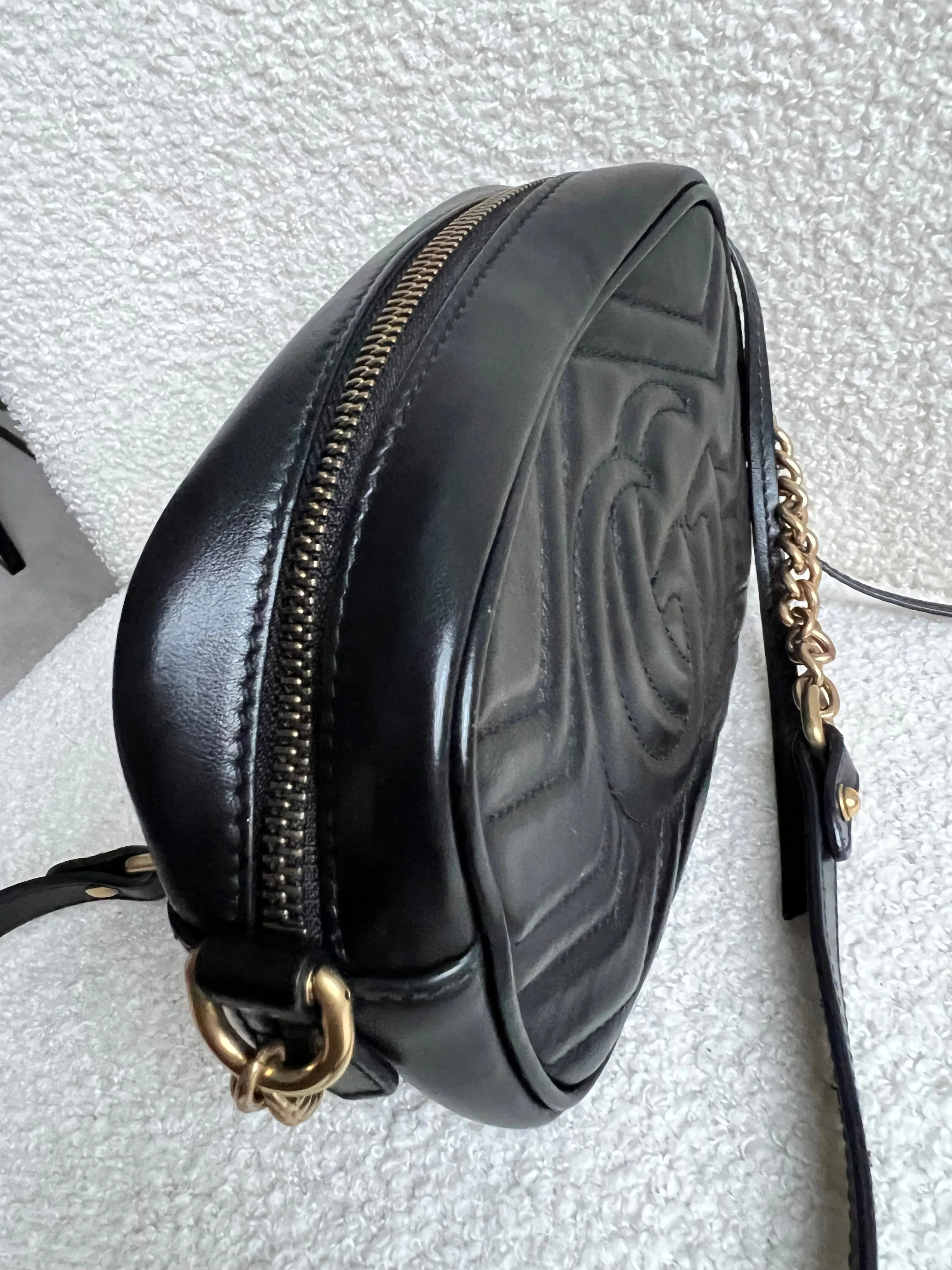 Gucci GG Black Marmont Mini Shoulder Bag (RRP ??1,360)